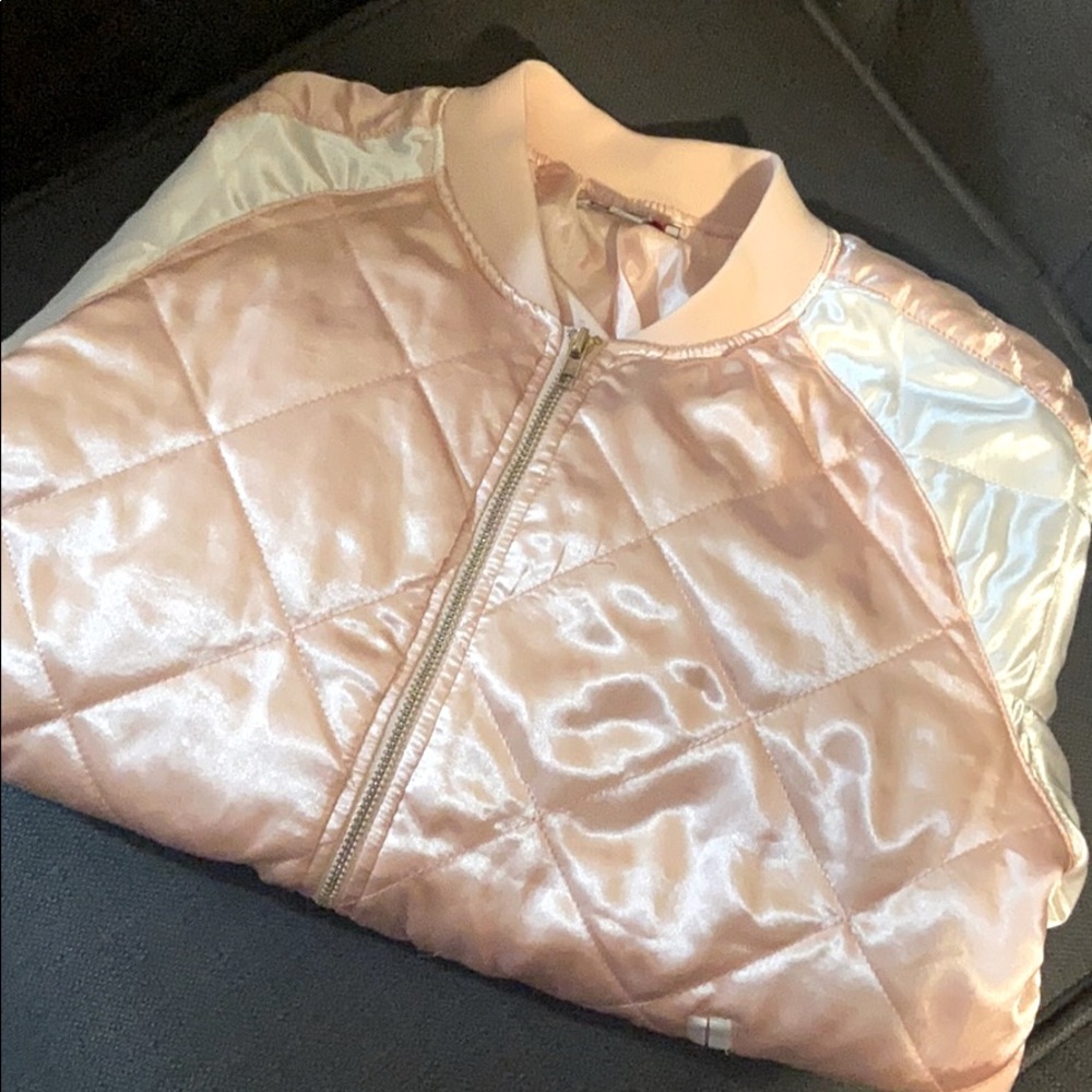 Rose Gold Bomber Jacket Size S / youth